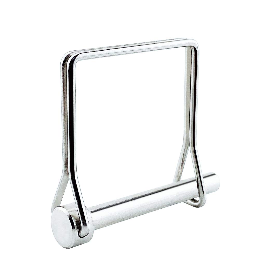 2 Pack Full 316 SS Square Pto Pin, Safety Coupler Pin 3/16